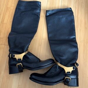 PRADA riding black boots